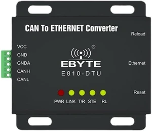 Ethernet to CAN Bus Two Way Transparent Transmission Wireless Modem RS485 E810-DTU(CAN-ETH) Modbus Protocal Serial Port Wireless Transceiver Ethernet to CAN Bus Two Way Transparent Transmission Wireless Modem RS485 E810-DTU(CAN-ETH) Modbus Protocal Serial Port Wireless Transceiver