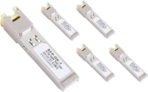 Gigabit RJ45 SFP Module 10M/100M/1000M Adaptive 1000Mbps 1.25G 10G Transceiver Module Fit for Ethernet Switch(5PCS 1000M Adaptive) Gigabit RJ45 SFP Module 10M/100M/1000M Adaptive 1000Mbps 1.25G 10G Transceiver Module Fit for Ethernet Switch(5PCS 1000M Adaptive)