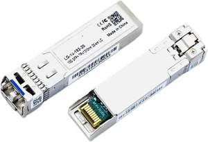 10G SFP+ Fiber Module Transceiver 20KM DDM LC Optical Fiber Module Single Mode Compatible with SFP Switch 10G SFP+ Fiber Module Transceiver 20KM DDM LC Optical Fiber Module Single Mode Compatible with SFP Switch