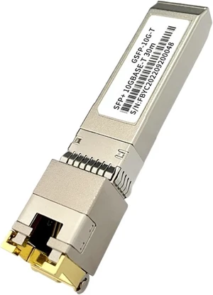 SFP to RJ45 Module 1.25G/2.5G/10Gbs SFP+ Optical Transceiver Copper Module for Ethernet Switch(1pcs 10G-TX) SFP to RJ45 Module 1.25G/2.5G/10Gbs SFP+ Optical Transceiver Copper Module for Ethernet Switch(1pcs 10G-TX)