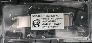 0N61WR for DELL Technologies SFP-10G-T-MG-30M-G3 0N61WR SFP-10G-T 30m Transceiver
