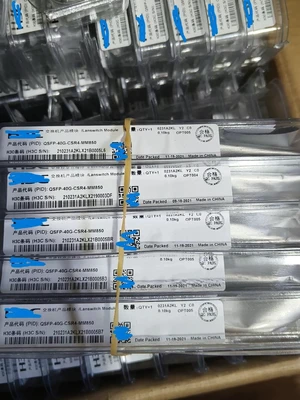 Qty one QSFP-40G-CSR4-MM850 H3C Compatible 40GBASE-SR4 850nm 300m MTP/MPO Transceiver