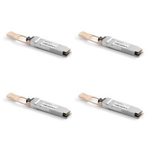 SpeedyFiberTX 4-Pack QSFP28 100GBASE-SR4 850nm 100m MPO-12 UPC MMF Optical Transceiver Module, Support 4 x 25G-SR SpeedyFiberTX 4-Pack QSFP28 100GBASE-SR4 850nm 100m MPO-12 UPC MMF Optical Transceiver Module, Support 4 x 25G-SR