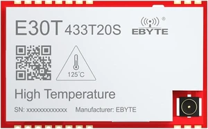 433MHz Wireless Serial Port Transparent Transmission Module -40?-150? E30T-433T20S 20dbm 3.5km SMD Transceiver FEC RSSI IPEX 433MHz Wireless Serial Port Transparent Transmission Module -40?-150? E30T-433T20S 20dbm 3.5km SMD Transceiver FEC RSSI IPEX