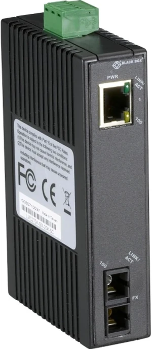 Black Box Transceiver/Media Converter - 1 X Network (rj-45) - 1 X St Ports - Duplexst Port - Single Black Box Transceiver/Media Converter - 1 X Network (rj-45) - 1 X St Ports - Duplexst Port - Single