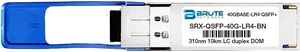 SRX-QSFP-40G-LR4-BN - 40GBASE-LR4 10km SMF 1310nm QSFP+ Transceiver (Compatible with OEM PN# SRX-QSFP-40G-LR4) SRX-QSFP-40G-LR4-BN - 40GBASE-LR4 10km SMF 1310nm QSFP+ Transceiver (Compatible with OEM PN# SRX-QSFP-40G-LR4)