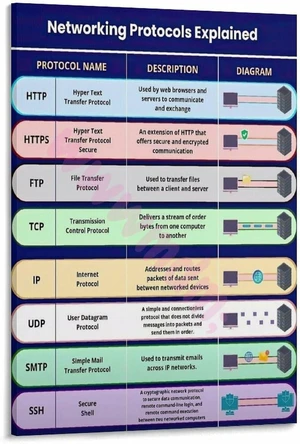 Networking Protocols Explained Poster Computer Guide (1) Networking Protocols Explained Poster Computer Guide (1)