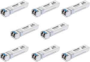 Intellinet 10GBase-LR SFP+ Fiber Transceiver, LC Single-Mode, 8 Pack Intellinet 10GBase-LR SFP+ Fiber Transceiver, LC Single-Mode, 8 Pack