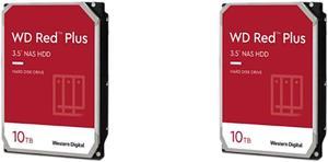 WD WD101EFBX Red Plus 10TB SATA Hard Drive for NAS w/ 7200RPM 6Gb/s 256MB  Cache, Four Pack