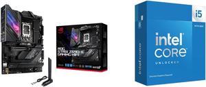 ASUS ROG Strix Z790-E Gaming WiFi 6E LGA 1700(Intel 14th &12th&13th Gen)ATX  gaming motherboard(PCIe 5.0, DDR5,18+1 ower stages,2.5 Gb LAN, Bluetooth  v5.2,Thunderbolt 4,support up to 5xM.2,1xPCIe 5.0 