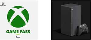 Xbox 3 Month Game Pass Core  US Registered Account Only Email Delivery and Microsoft Xbox Series X