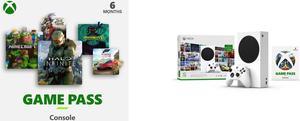 Xbox Game Pass for Xbox Console 6 Months Digital Code and Xbox Series S  3 Months Game Pass Ultimate Starter Bundle