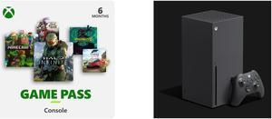 Xbox Game Pass for Xbox Console 6 Months Digital Code and Microsoft Xbox Series X