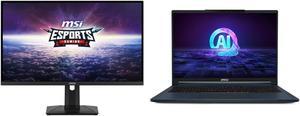 MSI 27 144 Hz Rapid IPS UHD Gaming Monitor FreeSync Premium GSync Compatible 3840 x 2160 4K 97 Adobe RGB  98 DCIP3  129 sRGB MAG274UPF and MSI Stealth 16 AI Studio A1VHG027US Gaming Laptop Intel Core Ultra 9 185H 23 GHz Up to 5