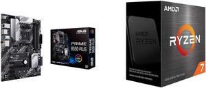 ASUS PRIME B550PLUS AM4 ATX AMD Motherboard and AMD Ryzen 7 5700X  Ryzen 7 5000 Series 8Core 34 GHz Socket AM4 65W None Integrated Graphics Desktop Processor  100100000926WOF