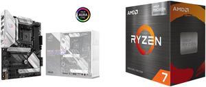 ASUS ROG STRIX B550A GAMING AM4 ATX AMD Motherboard and AMD Ryzen 7 5700G  Ryzen 7 5000 GSeries Cezanne Zen 3 8Core 38 GHz Socket AM4 65W AMD Radeon Graphics Desktop Processor  100100000263BOX