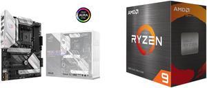 ASUS ROG STRIX B550A GAMING AM4 ATX AMD Motherboard and AMD Ryzen 9 5900X  Ryzen 9 5000 Series Vermeer Zen 3 12Core 37 GHz Socket AM4 105W None Integrated Graphics Desktop Processor  100100000061WOF