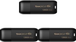 3 x TEAM 128GB C175 USB 3.2 Gen 1 Flash Drive Speed Up to 100MB/s (TC1753128GB01)