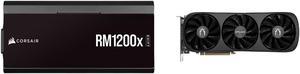 CORSAIR RMx Shift Series RM1200x Shift Fully Modular 80PLUS Gold ATX Power Supply and ZOTAC GAMING GeForce RTX 4080 SUPER AMP DLSS 3 16GB GDDR6X 256-bit 23 Gbps PCIE 4.0 Gaming Graphics Card IceStorm 2.0 Advanced Cooling SPECTRA RGB Lightin