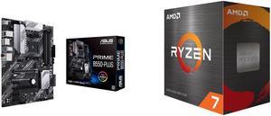 ASUS PRIME B550PLUS AM4 ATX AMD Motherboard and AMD Ryzen 7 5800X  Ryzen 7 5000 Series Vermeer Zen 3 8Core 38 GHz Socket AM4 105W None Integrated Graphics Desktop Processor  100100000063WOF