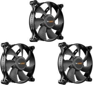 3 x be quiet! Shadow Wings 2 120mm PWM Fan Airflow-optimized Fan Blades Whisper-quiet Operation and Reliable Cooling