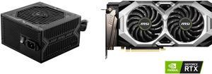 MSI MAG A750BN PCIE5 750W 80 PLUS BRONZE Certified Power Supply and MSI Ventus GeForce RTX 2060 Video Card RTX 2060 VENTUS GP 12G OC