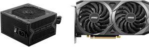 MSI MAG A750BN PCIE5 750W 80 PLUS BRONZE Certified Power Supply and MSI Ventus GeForce RTX 3060 Video Card RTX 3060 Ventus 2X 12G OC