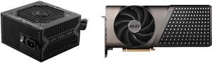 MSI MAG A750BN PCIE5 750W 80 PLUS BRONZE Certified Power Supply and MSI EXPERT GeForce RTX 4080 SUPER Video Card RTX 4080 SUPER 16G EXPERT