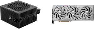 MSI MAG A750BN PCIE5 750W 80 PLUS BRONZE Certified Power Supply and MSI Gaming GeForce RTX 4080 Video Card RTX 4080 16GB GAMING X SLIM WHITE