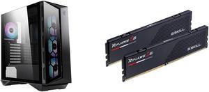MSI MPG GUNGNIR 110R Computer Case and G.SKILL Ripjaws S5 Series 32GB (2 x 16GB) 288-Pin PC RAM DDR5 6000 (PC5 48000) Desktop Memory Model F5-6000J3040F16GX2-RS5K