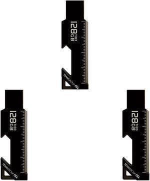 3 x TEAM 128GB T183 USB 3.2 Gen 1 Flash Drive Speed Up to 140MB/s (TT1833128GF01)