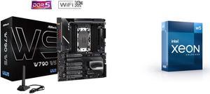 ASRock W790 WS Intel® W790 (LGA 4677) CEB workstation Extended ATX Motherboard 4 PCIe 5.0 x16 Dual Marvell AQUANTIA® 10 GbE and Intel® i225LM 2.5 GbE LAN 2 USB4 Thunderbolt™ 4 Type-C and Intel Xeon W5-3435X Processor 16 cores 45MB Cache up