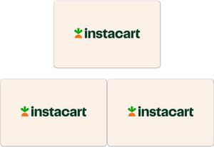 3 x Instacart $100 Gift Card (Email Delivery)