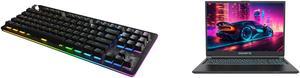 MOUNTAIN Everest Core Compact Mechanical Gaming Keyboard - USB Hub - Tactile and Clicky - RGB Backlit - Midnight Black and GIGABYTE G6 KF-H3US854KH Gaming Laptop Intel Core i7-13620H 2.40 GHz 16'' Windows 11 Home 64-bit