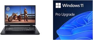 Acer AN5175558G4 Gaming Laptop Intel Core i512450H 200 GHz 173 Windows 11 Home 64bit and Microsoft Windows 11 Pro Upgrade from Home to Pro Digital Download