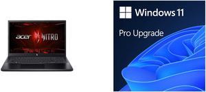 Acer ANV155159MT Gaming Laptop Intel Core i513420H 210 GHz 156 Windows 11 Home 64bit and Microsoft Windows 11 Pro Upgrade from Home to Pro Digital Download