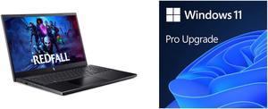 Acer ANV155175HE Gaming Laptop Intel Core i713620H 240 GHz 156 Windows 11 Home 64bit and Microsoft Windows 11 Pro Upgrade from Home to Pro Digital Download