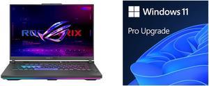 ASUS G614JUNS73 Gaming Laptop Intel Core i713650HX 260 GHz 16 Windows 11 Home 64bit and Microsoft Windows 11 Pro Upgrade from Home to Pro Digital Download