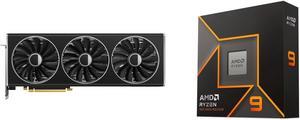 XFX SPEEDSTER MERC310 Radeon RX 7900 XT 20GB GDDR6 PCI Express 4.0 x16 Video Card RX-79TMERCB9 and AMD Ryzen 9 9900X - Ryzen 9 9000 Series Granite Ridge (Zen 5) 12-Core 4.4 GHz - Socket AM5 120W - Radeon Graphics Processor - 100-100000662WO