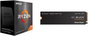 AMD Ryzen 7 5700X  Ryzen 7 5000 Series Vermeer Zen 3 8Core 34 GHz Socket AM4 65W None Integrated Graphics Desktop Processor  100100000926WOF and WDBLACK SN850X NVMe M2 2280 1TB PCIExpress 40 x4 Internal Solid State Drive SSD WD