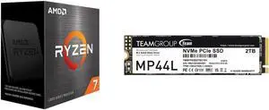 AMD Ryzen 7 5700X  Ryzen 7 5000 Series Vermeer Zen 3 8Core 34 GHz Socket AM4 65W None Integrated Graphics Desktop Processor  100100000926WOF and Team Group MP44L M2 2280 2TB PCIe 40 x4 with NVMe 14 TM8FPK002T0C101