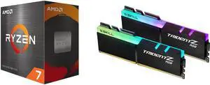 AMD Ryzen 7 5800X  Ryzen 7 5000 Series Vermeer Zen 3 8Core 38 GHz Socket AM4 105W None Integrated Graphics Desktop Processor  100100000063WOF and GSKILL TridentZ RGB Series 64GB 2 x 32GB 288Pin PC RAM DDR4 3600 PC4 28800 Deskto