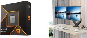 AMD Ryzen 9 9950X  Ryzen 9 9000 Series Granite Ridge Zen 5 16Core 43 GHz  Socket AM5 170W  Radeon Graphics Processor  100100001277WOF and Rosewill Dual Monitor Mount 15 to 32 Inch 44 to 198lbs per Screen Adjustable Gas Spring Mon