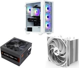 [Bundle] Zalman I3 Neo TG White ATX Mid-Tower, 3 x ARGB Infinity Mirror Fans, Tempered Glass Side and Front Panels + CNPS10X Performa White CPU Cooler (180 TDP) + Gigamax 600W Non-modular 80 Plus Bronze PSU + GREASE - $99.99 (Zalman x Newegg Combos)