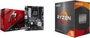 Motherboard CPU Combo -  ASRock B550 PHAN GAM 4 AC Bundle with  AMD 100-100000065BOX