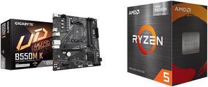 Motherboard CPU Combo -  GIGABYTE B550M K Bundle with  AMD 100-100001488BOX