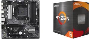 Motherboard CPU Combo -  ASRock B550M PHANTOM GAM 4 Bundle with  AMD 100-100000065BOX