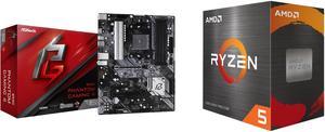 Motherboard CPU Combo -  ASRock B550 PHANTOM GAM 4 Bundle with  AMD 100-100000065BOX