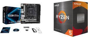 Motherboard CPU Combo -  ASRock B550M-ITX/AC Bundle with  AMD 100-100000065BOX