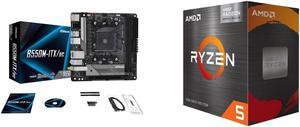 Motherboard CPU Combo -  ASRock B550M-ITX/AC Bundle with  AMD 100-100001488BOX